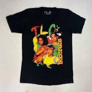 TLC Noscrubs Graphic T-shirt Women Small Black Short Sleeve Music
